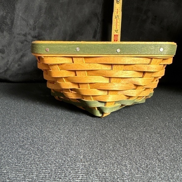 Longaberger St‎ Patricks lucky twist basket protector liner lid Shamrock knob - Picture 14 of 14